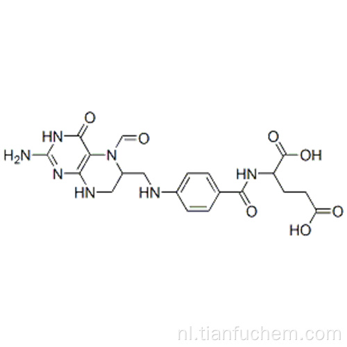 L-glutaminezuur, N- [4 - [[(2-amino-5-formyl-3,4,5,6,7,8-hexahydro-4-oxo-6-pteridinyl) methyl] amino] benzoyl] CAS 58-05-9